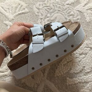 Platform Studded Slides